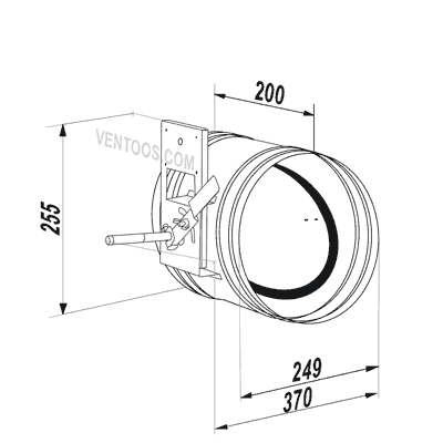 Габаритные размеры Вентс КРВ 250